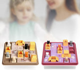 Maxbell Cats and Boxes Brain Teasers Kids Board Game for Kids Boys Girls Babies brown