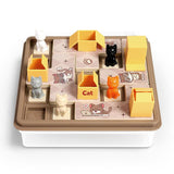 Maxbell Cats and Boxes Brain Teasers Kids Board Game for Kids Boys Girls Babies brown