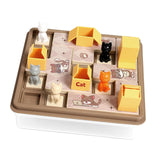 Maxbell Cats and Boxes Brain Teasers Kids Board Game for Kids Boys Girls Babies brown