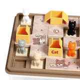 Maxbell Cats and Boxes Brain Teasers Kids Board Game for Kids Boys Girls Babies brown