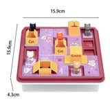 Maxbell Cats and Boxes Brain Teasers Kids Board Game for Kids Boys Girls Babies violet