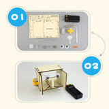 Maxbell Remote Control Open Door Crafts Gift DIY Material Package Physics Experiments