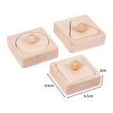 Maxbell Wooden Shape Peg Puzzle Shape Recognition Geometric Peg Shapes for Kids Gift