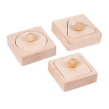 Maxbell Wooden Shape Peg Puzzle Shape Recognition Geometric Peg Shapes for Kids Gift