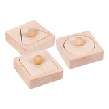 Maxbell Wooden Shape Peg Puzzle Shape Recognition Geometric Peg Shapes for Kids Gift