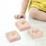 Maxbell Wooden Shape Peg Puzzle Shape Recognition Geometric Peg Shapes for Kids Gift