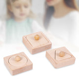 Maxbell Wooden Shape Peg Puzzle Shape Recognition Geometric Peg Shapes for Kids Gift