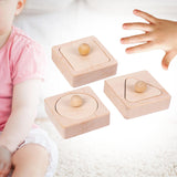 Maxbell Wooden Shape Peg Puzzle Shape Recognition Geometric Peg Shapes for Kids Gift
