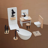 1/12 Dollhouse Bathroom Set Classic Dollhouse Decor Miniature Furniture Toys