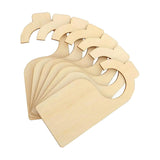 Maxbell 7Pcs Blank Clothing Rack Divider Baby Clothes Size Hanger for Closet Bedroom