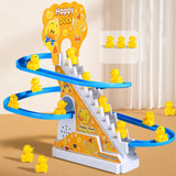 Maxbell Ducks Roller Coaster Toy Small Ducks Climbing Stairs Toys for Boy Girls Kids 3 ducks