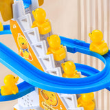 Maxbell Ducks Roller Coaster Toy Small Ducks Climbing Stairs Toys for Boy Girls Kids 3 ducks