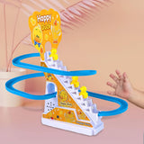 Maxbell Ducks Roller Coaster Toy Small Ducks Climbing Stairs Toys for Boy Girls Kids 3 ducks
