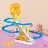 Maxbell Ducks Roller Coaster Toy Small Ducks Climbing Stairs Toys for Boy Girls Kids 6 ducks