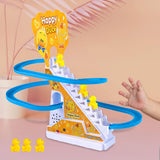 Maxbell Ducks Roller Coaster Toy Small Ducks Climbing Stairs Toys for Boy Girls Kids 6 ducks