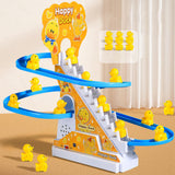 Maxbell Ducks Roller Coaster Toy Small Ducks Climbing Stairs Toys for Boy Girls Kids 9 ducks