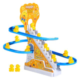 Maxbell Ducks Roller Coaster Toy Small Ducks Climbing Stairs Toys for Boy Girls Kids 12 ducks