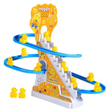 Maxbell Ducks Roller Coaster Toy Small Ducks Climbing Stairs Toys for Boy Girls Kids 12 ducks