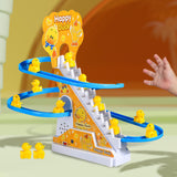 Maxbell Ducks Roller Coaster Toy Small Ducks Climbing Stairs Toys for Boy Girls Kids 12 ducks