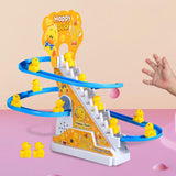 Maxbell Ducks Roller Coaster Toy Small Ducks Climbing Stairs Toys for Boy Girls Kids 12 ducks