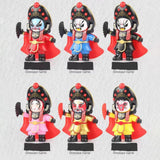Maxbell Chinese Opera Doll Statue Traditional for (Four Random Face) Souvenir Gifts black