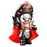Maxbell Chinese Opera Doll Statue Traditional for (Four Random Face) Souvenir Gifts black