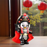 Maxbell Chinese Opera Doll Statue Traditional for (Four Random Face) Souvenir Gifts black