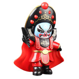 Maxbell Chinese Opera Doll Statue Traditional for (Four Random Face) Souvenir Gifts red
