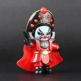 Maxbell Chinese Opera Doll Statue Traditional for (Four Random Face) Souvenir Gifts red