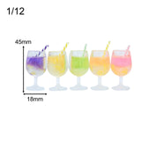 Maxbell 10 Pieces 1:12 Bottles Charms Keychains Bag Pendant Charm Pendants Sand Table