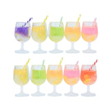 Maxbell 10 Pieces 1:12 Bottles Charms Keychains Bag Pendant Charm Pendants Sand Table