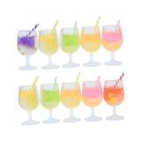 Maxbell 10 Pieces 1:12 Bottles Charms Keychains Bag Pendant Charm Pendants Sand Table
