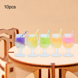 Maxbell 10 Pieces 1:12 Bottles Charms Keychains Bag Pendant Charm Pendants Sand Table