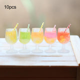 Maxbell 10 Pieces 1:12 Bottles Charms Keychains Bag Pendant Charm Pendants Sand Table