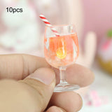 Maxbell 10 Pieces 1:12 Bottles Charms Keychains Bag Pendant Charm Pendants Sand Table