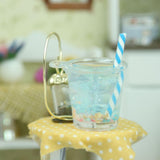 Maxbell 10x 1:12 Miniature Dollhouse Juice Drink Cups for Dollhouse Bars Living Room