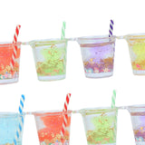Maxbell 10x 1:12 Miniature Dollhouse Juice Drink Cups for Dollhouse Bars Living Room