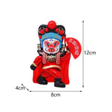 Maxbell Chinese Face Changing Figures Figure Model Statue Toy for (Four Random Face) red
