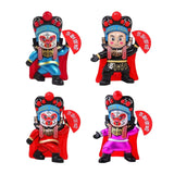 Maxbell Chinese Face Changing Figures Figure Model Statue Toy for (Four Random Face) red