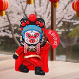 Maxbell Chinese Face Changing Figures Figure Model Statue Toy for (Four Random Face) red