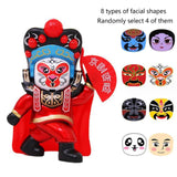 Maxbell Chinese Face Changing Figures Figure Model Statue Toy for (Four Random Face) red