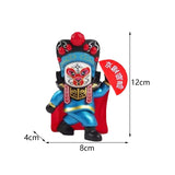 Maxbell Chinese Face Changing Figures Figure Model Statue Toy for (Four Random Face) blue