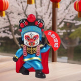 Maxbell Chinese Face Changing Figures Figure Model Statue Toy for (Four Random Face) blue