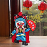 Maxbell Chinese Face Changing Figures Figure Model Statue Toy for (Four Random Face) blue