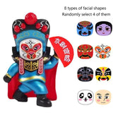 Maxbell Chinese Face Changing Figures Figure Model Statue Toy for (Four Random Face) blue