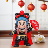Maxbell Chinese Face Changing Figures Figure Model Statue Toy for (Four Random Face) black