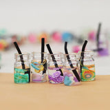 Maxbell 10x Simulation Juice Straw Cup Handmade Clothes and Shoes Making Pretend Toy