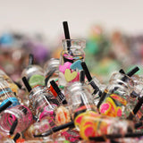 Maxbell 10x Simulation Juice Straw Cup Handmade Clothes and Shoes Making Pretend Toy