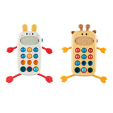 Maxbell Pull String Interactive Toy Phone Press Toy for Babies 3-6 Months Travel Toy Rabbit