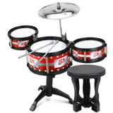 Maxbell Kids Jazz Drum Kits with Chairs for Stage Performance Kindergarten Preschool